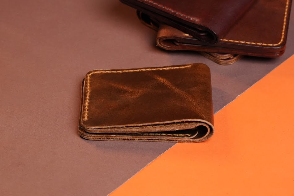 Twin Fold Handmade Wallet Men
