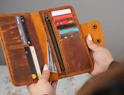 Luxury Long Wallet for Women or Men